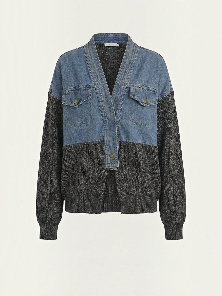 Katrina Denim and Knit Jacket