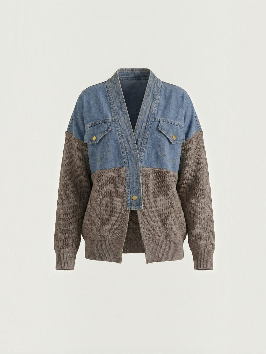 Katrina Denim and Knit Jacket