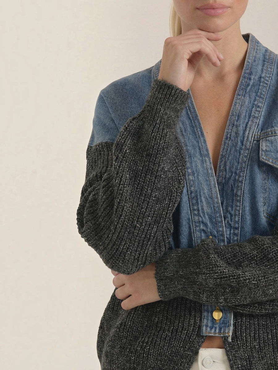 Katrina Denim and Knit Jacket