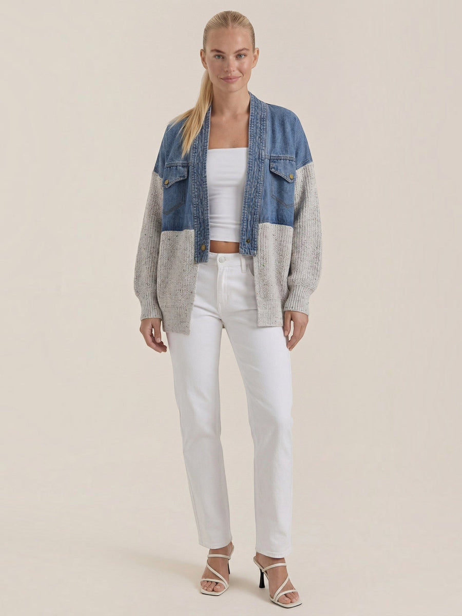 Katrina Denim and Knit Jacket