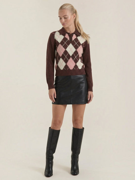 Kristy Argyle Polo Collar Sweater