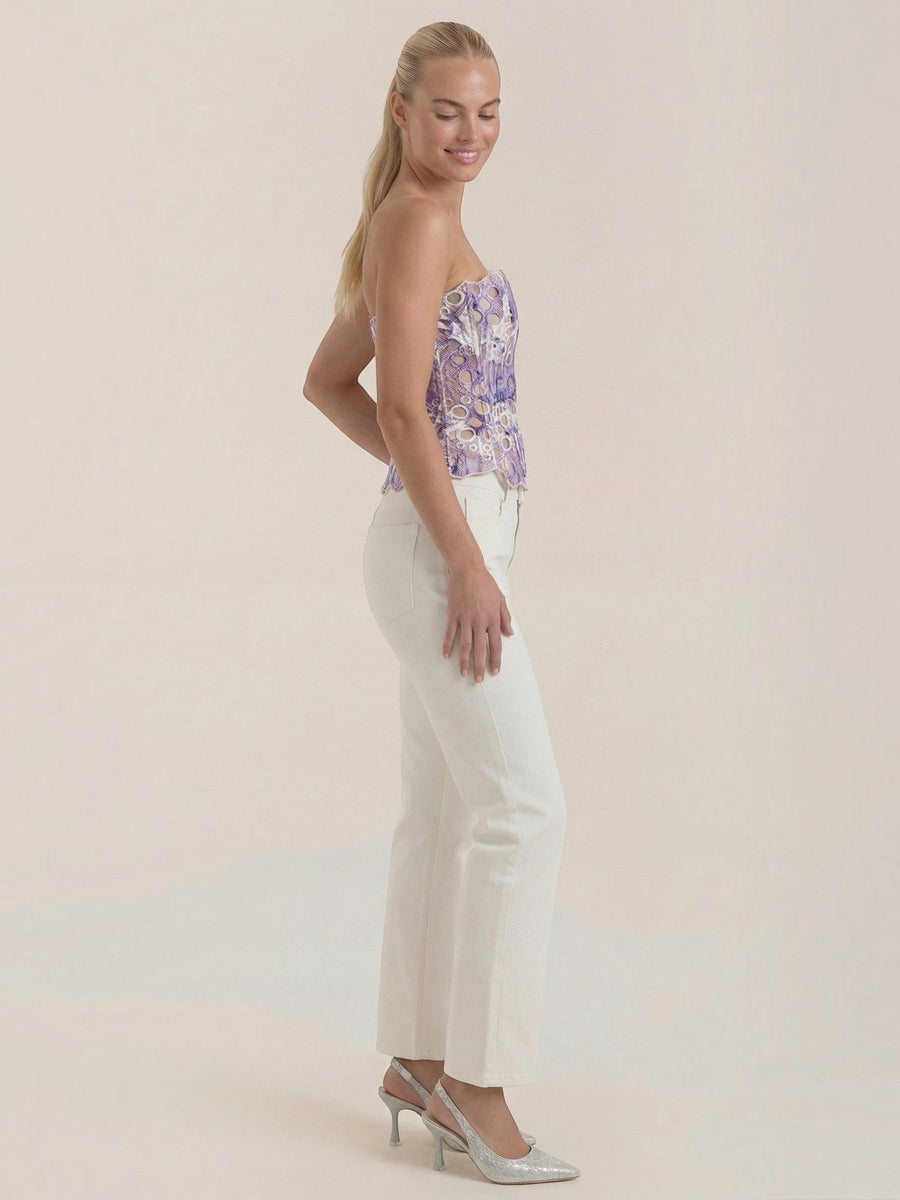Robyn Strapless Lace Corset Top