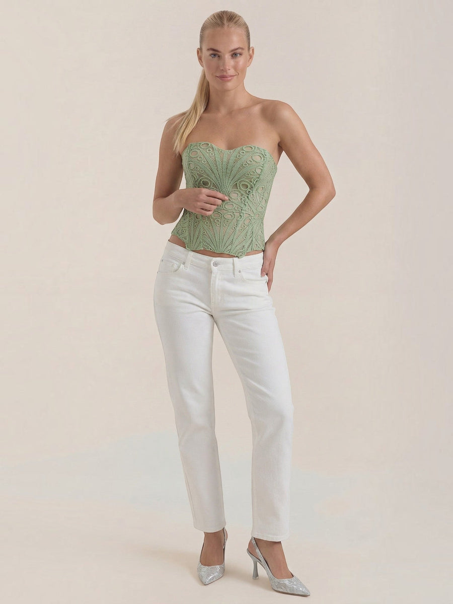 Robyn Strapless Lace Corset Top
