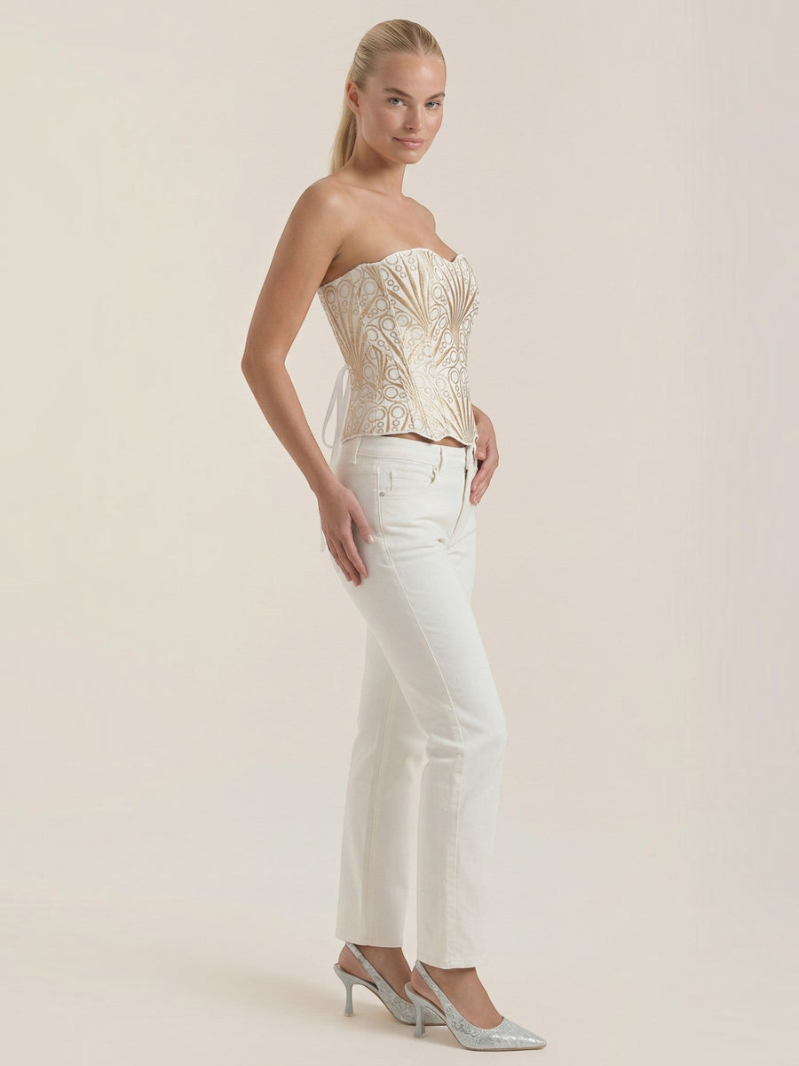 Robyn Strapless Lace Corset Top