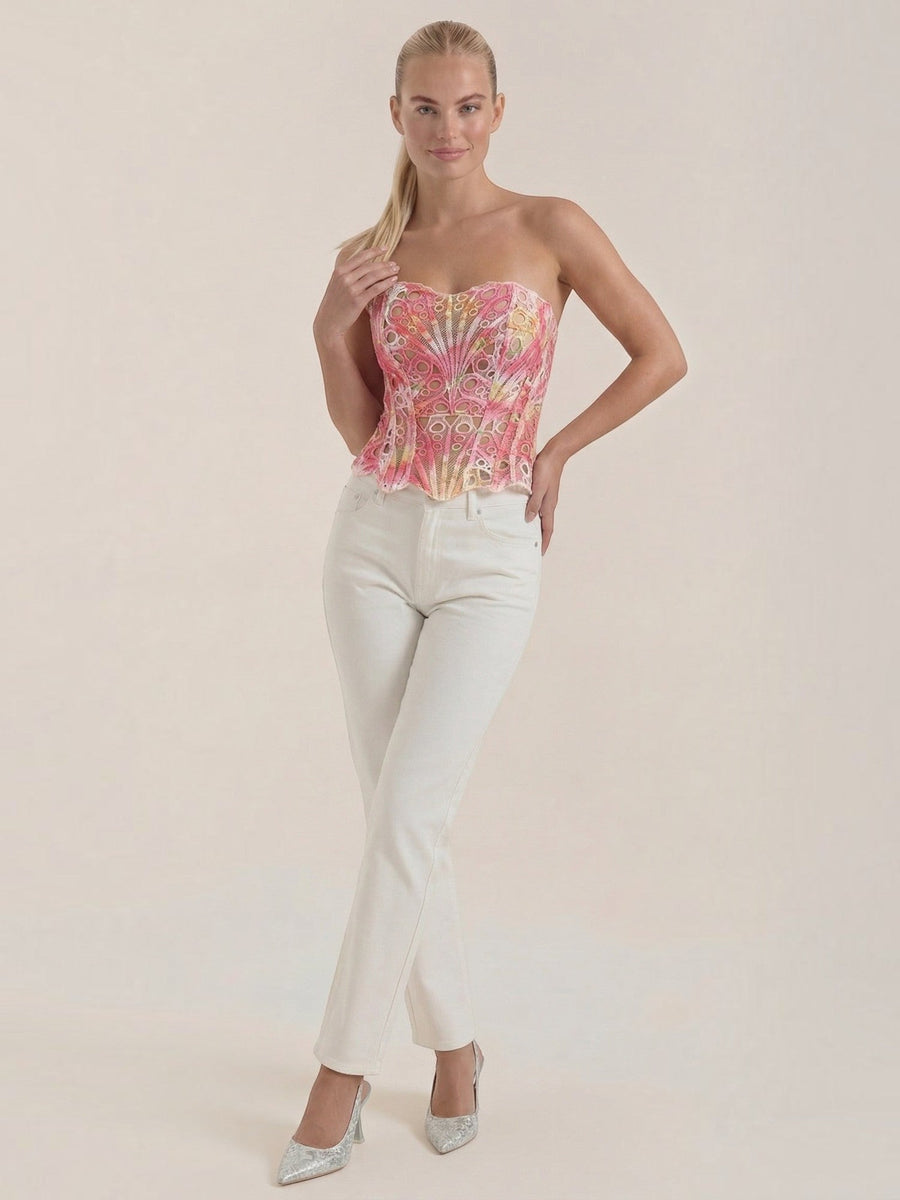 Robyn Strapless Lace Corset Top