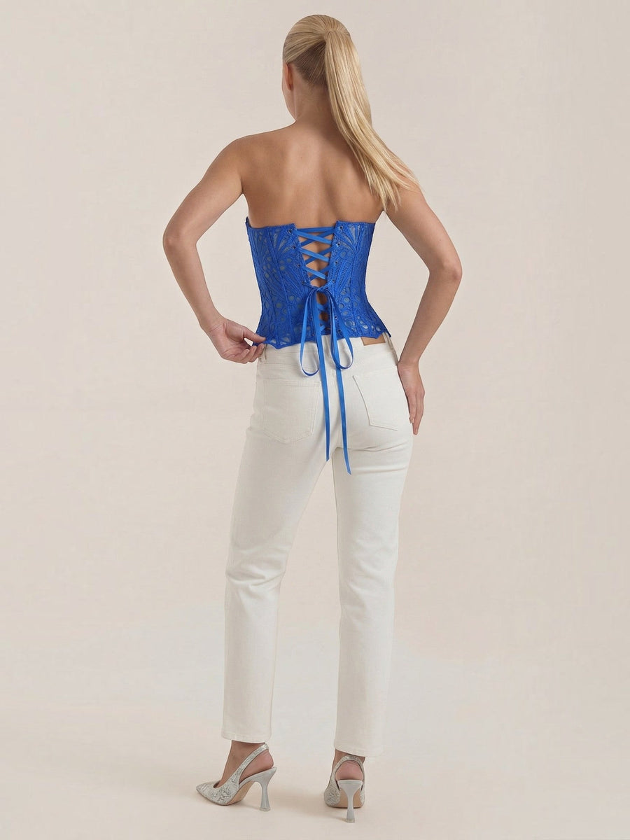 Robyn Strapless Lace Corset Top