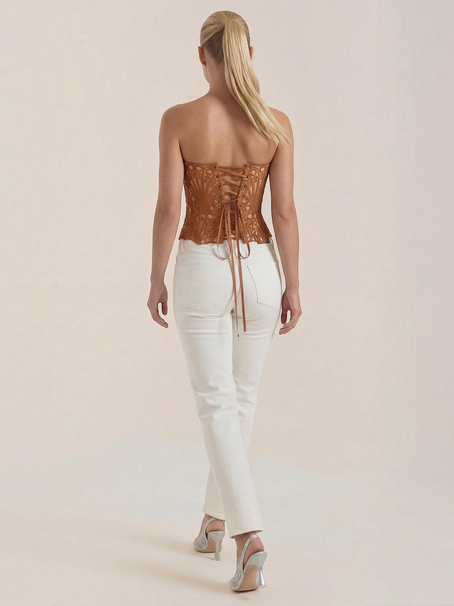 Robyn Strapless Lace Corset Top