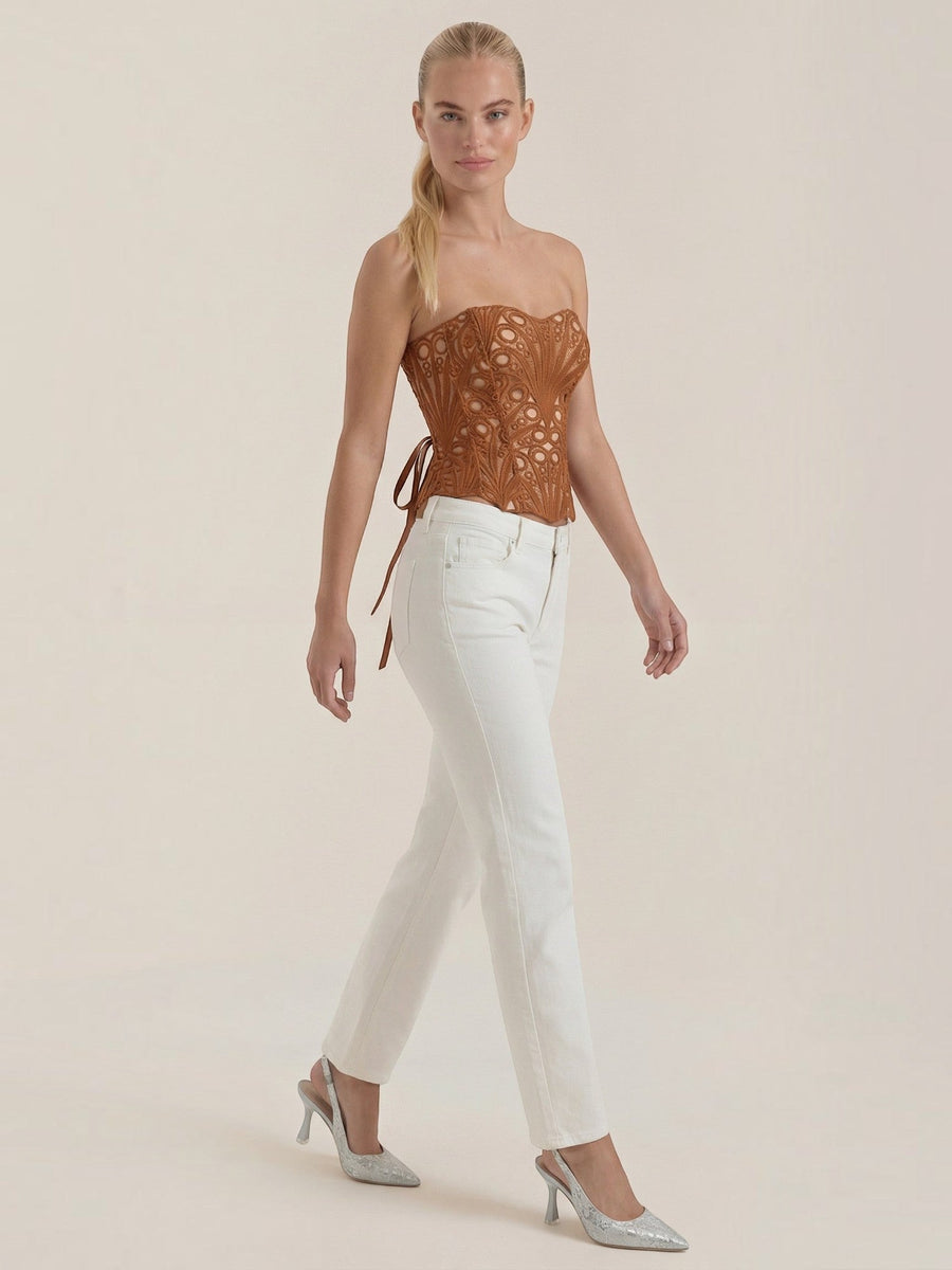 Robyn Strapless Lace Corset Top