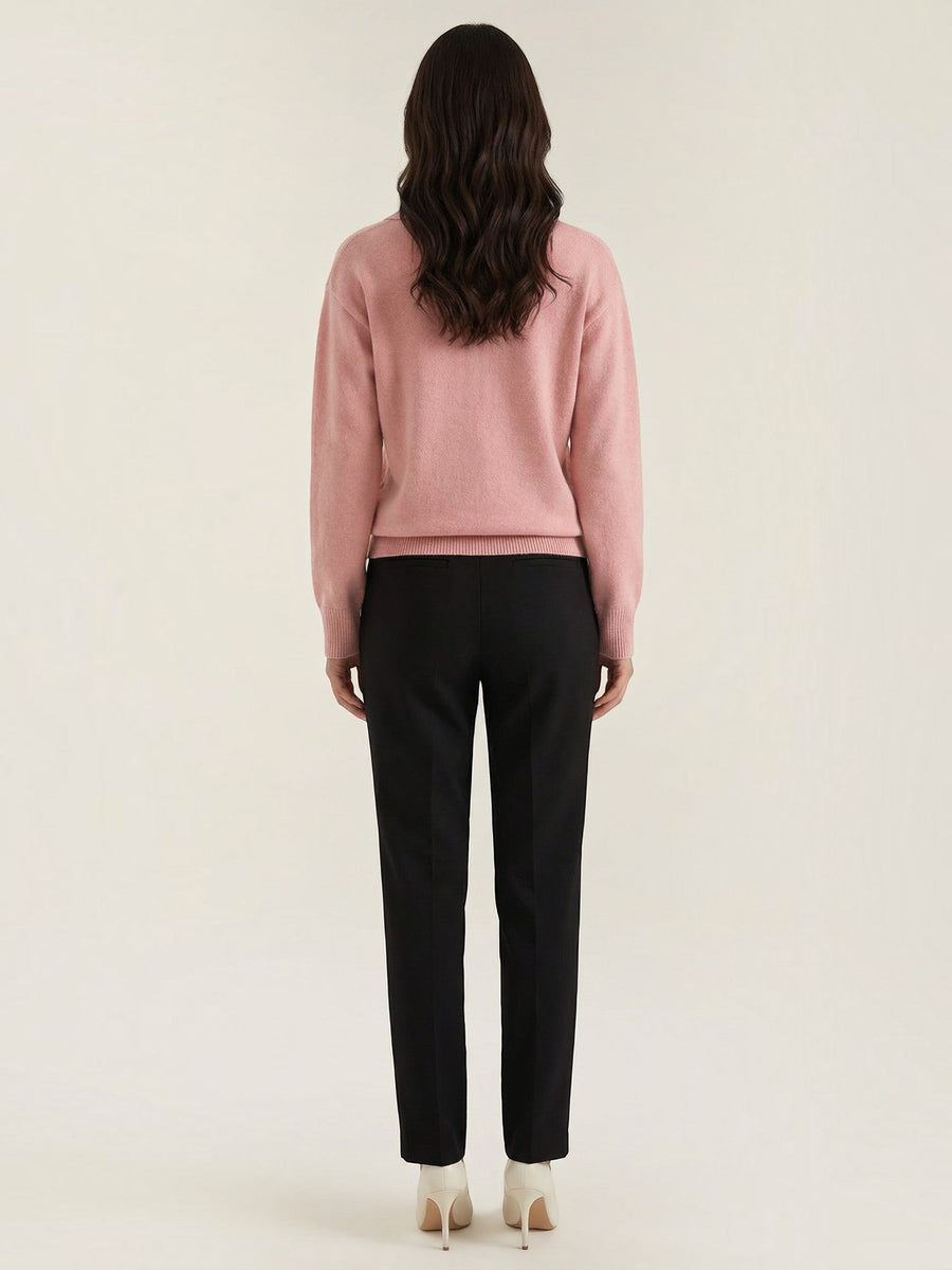 Margaret Polo Collar Marled Knit Sweater