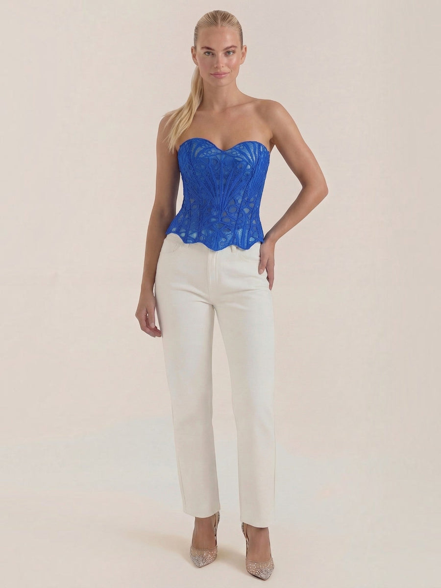 Robyn Strapless Lace Corset Top