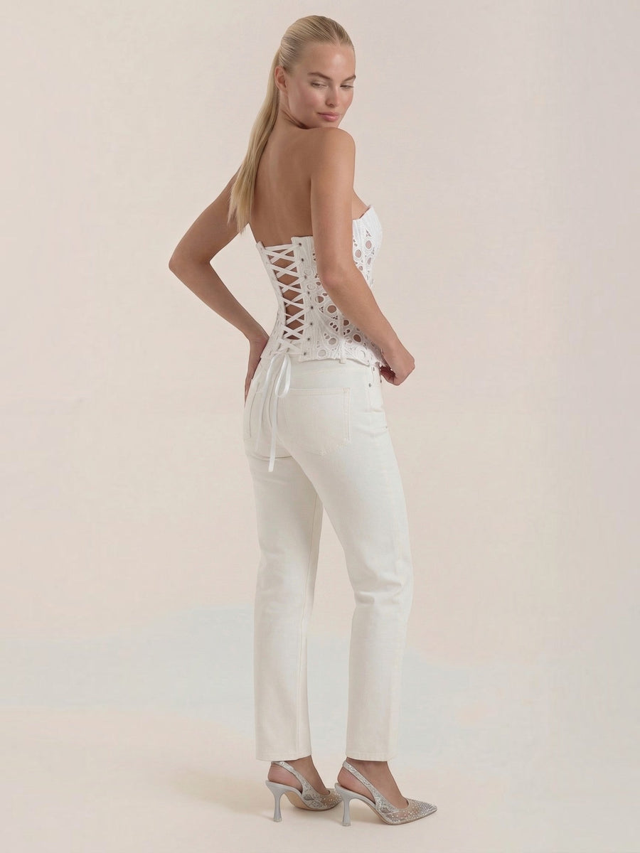 Robyn Strapless Lace Corset Top
