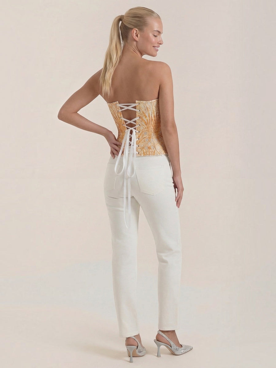 Robyn Strapless Lace Corset Top