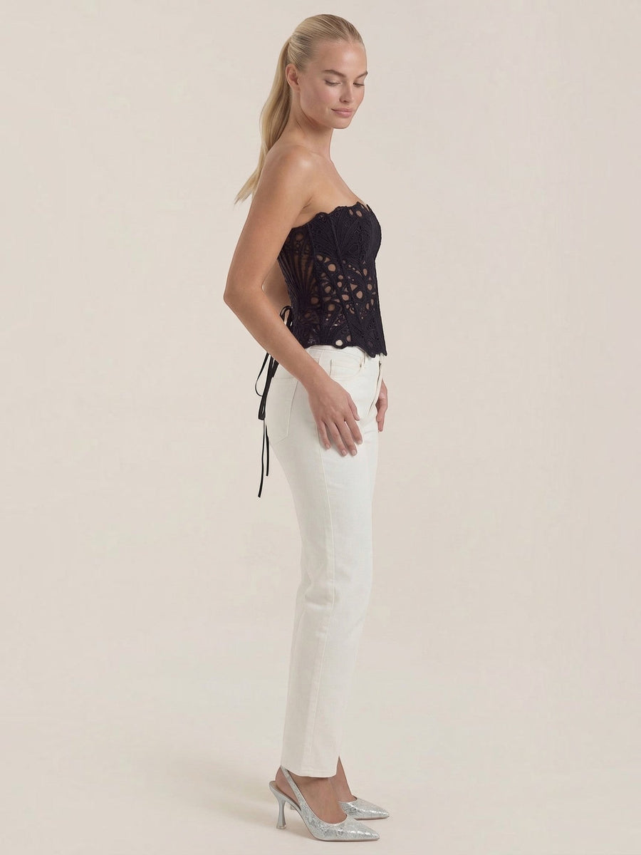 Robyn Strapless Lace Corset Top
