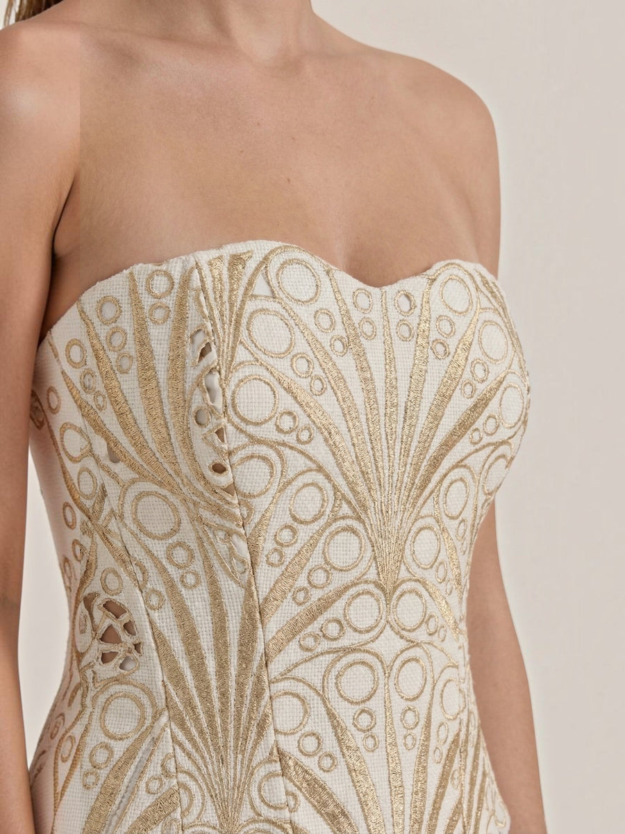 Robyn Strapless Lace Corset Top