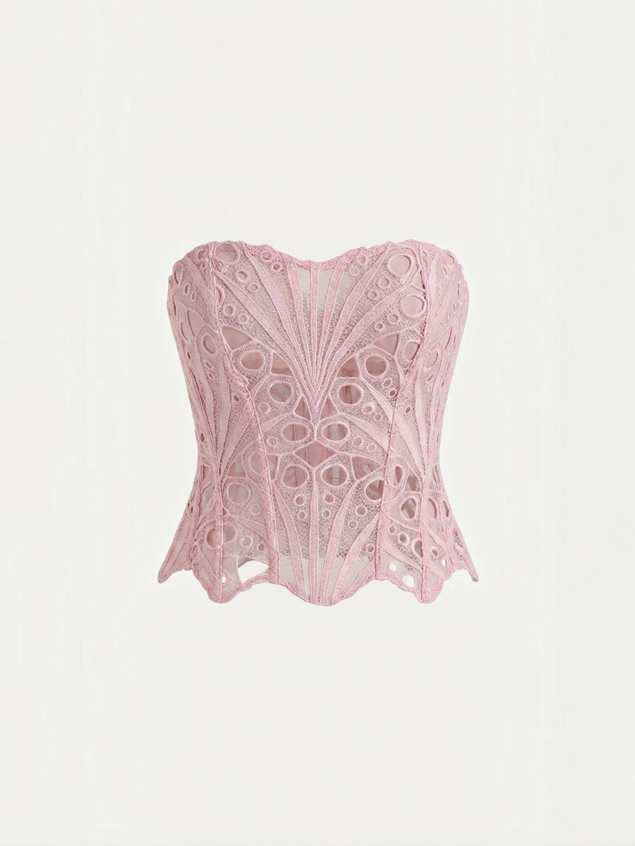 Robyn Strapless Lace Corset Top