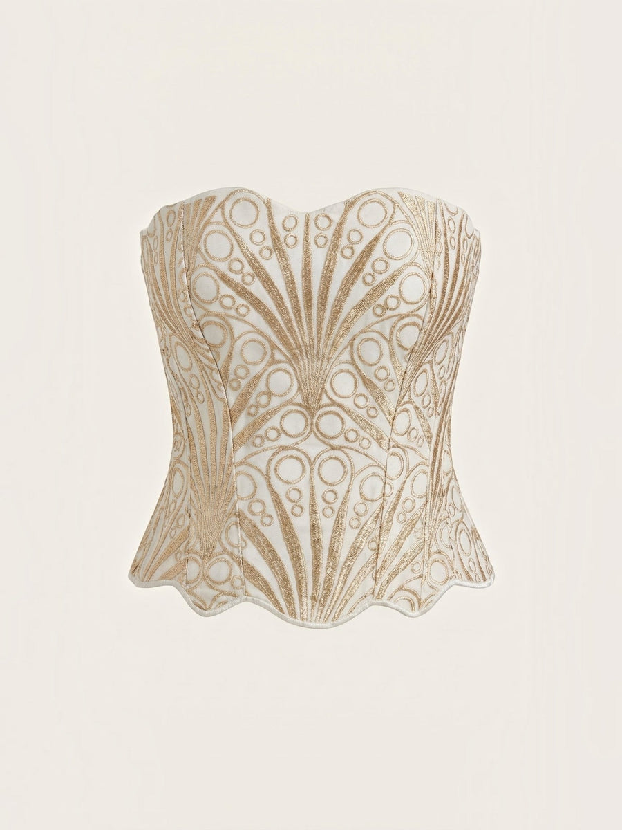 Robyn Strapless Lace Corset Top