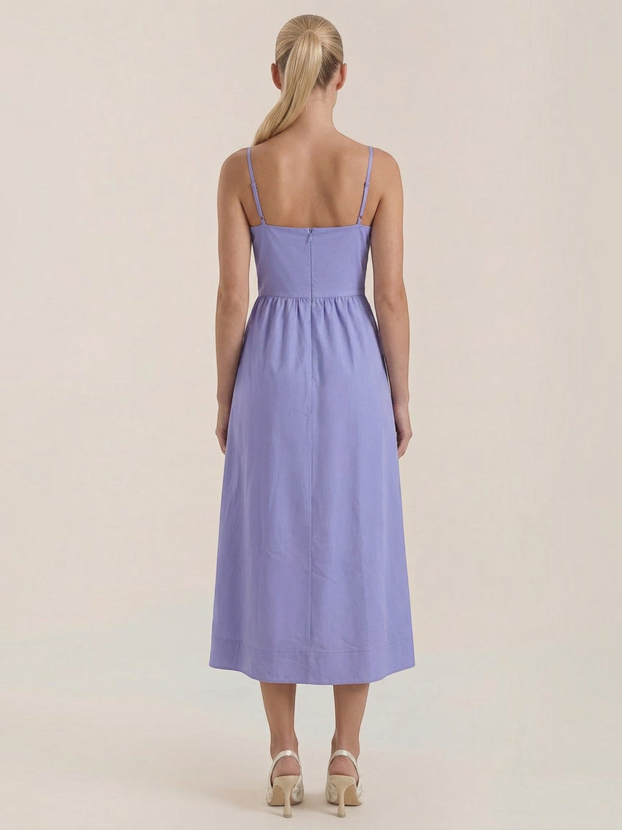 Molly Fitted Bodice Flared Midi Dress