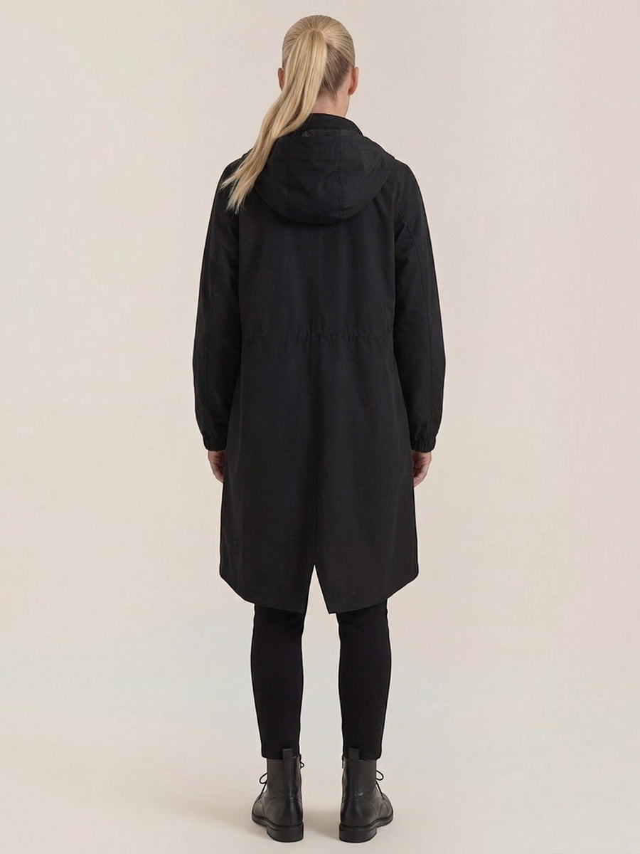 Margie Hooded A Line Raincoat