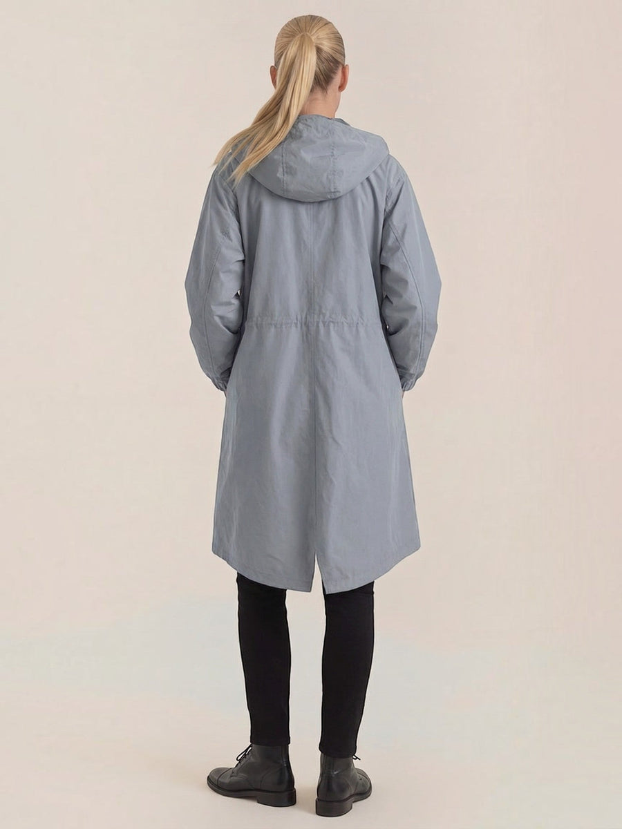 Margie Hooded A Line Raincoat