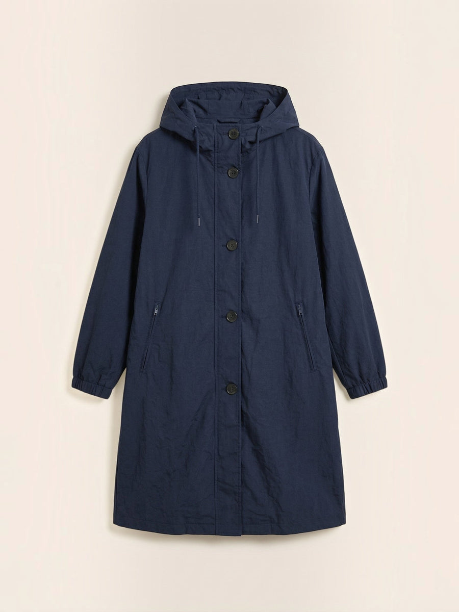 Margie Hooded A Line Raincoat