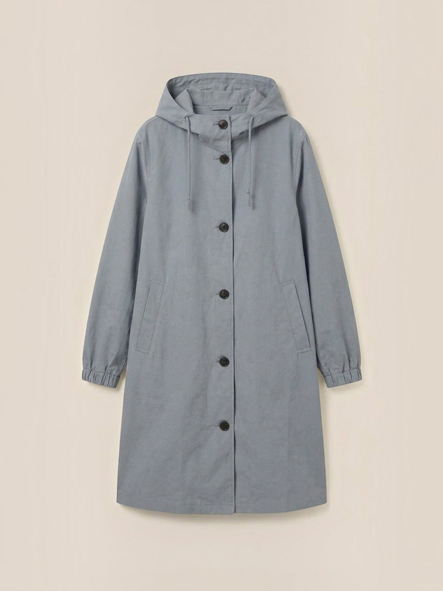 Margie Hooded A Line Raincoat