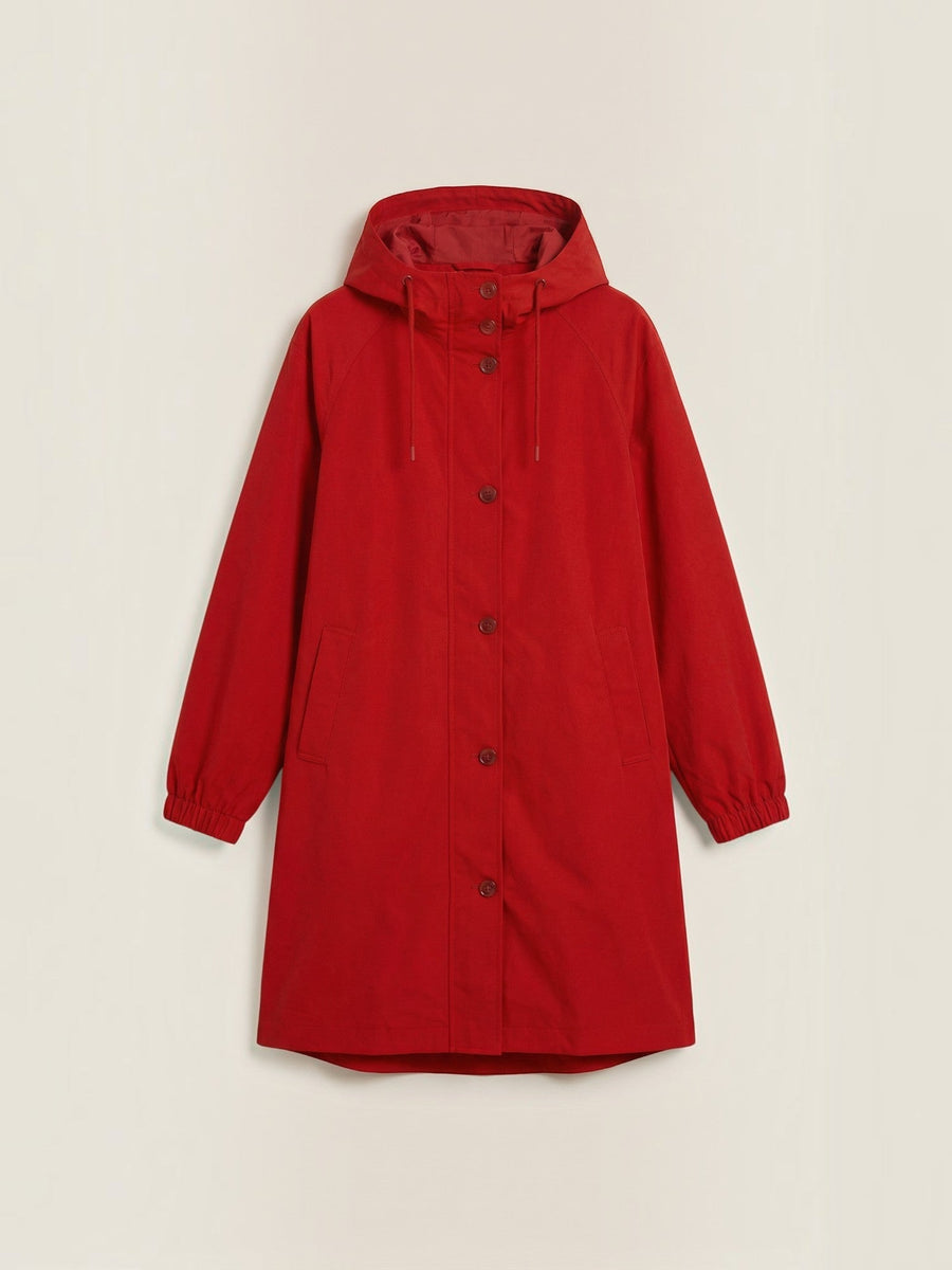 Margie Hooded A Line Raincoat