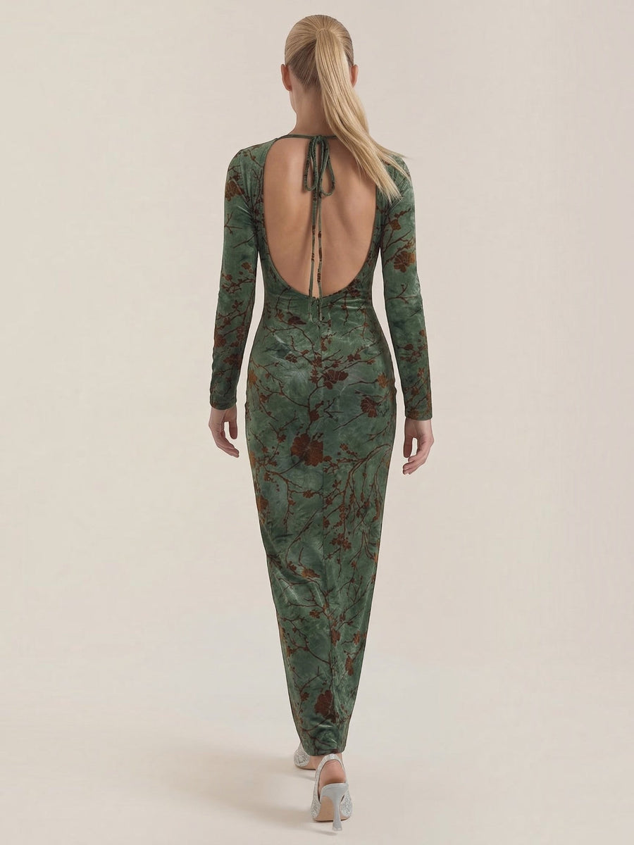 Colleen Long Sleeve Floral Maxi Dress