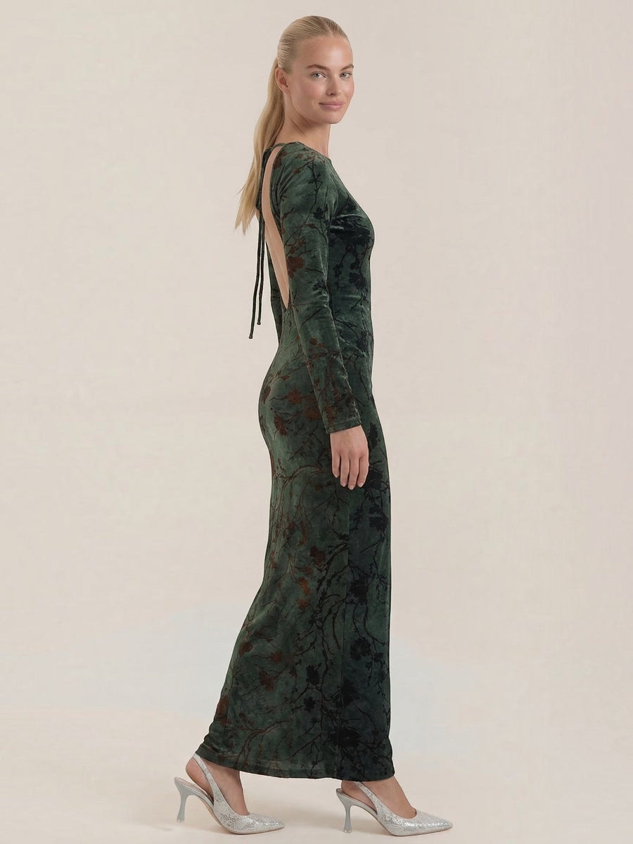 Colleen Long Sleeve Floral Maxi Dress