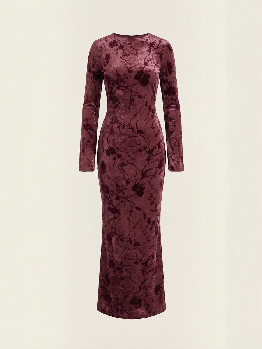 Colleen Long Sleeve Floral Maxi Dress
