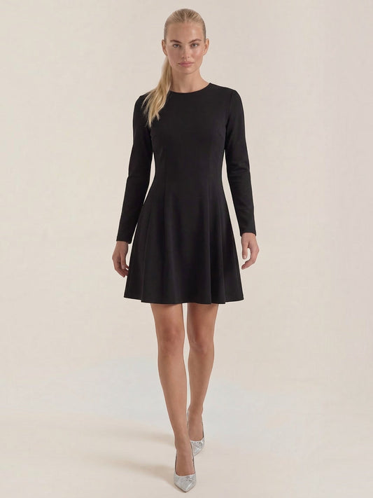Ebony Long Sleeve Fit and Flare Mini Dress