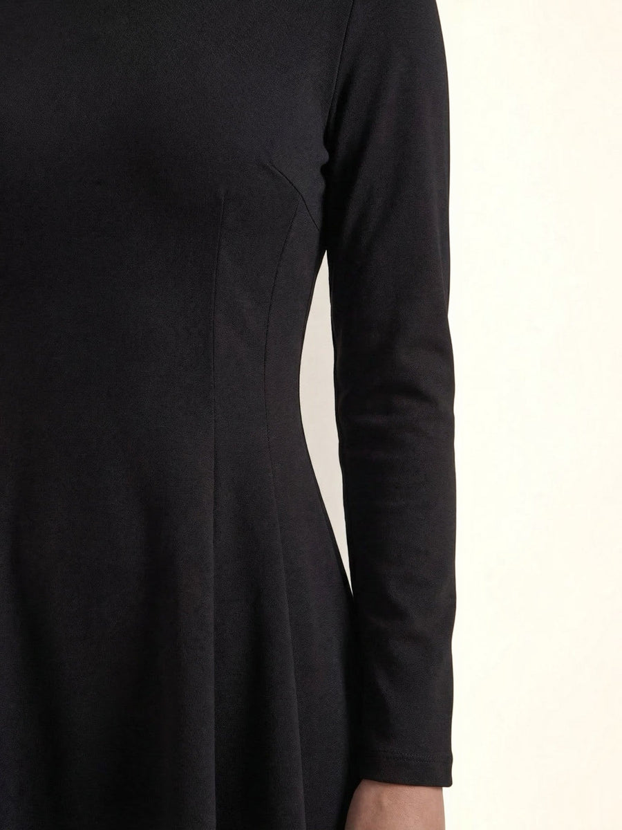 Ebony Long Sleeve Fit and Flare Mini Dress