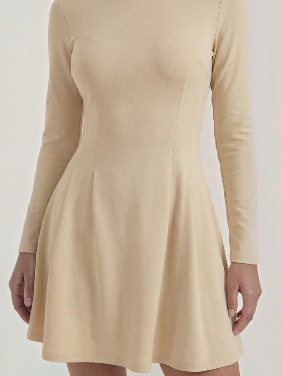 Ebony Long Sleeve Fit and Flare Mini Dress