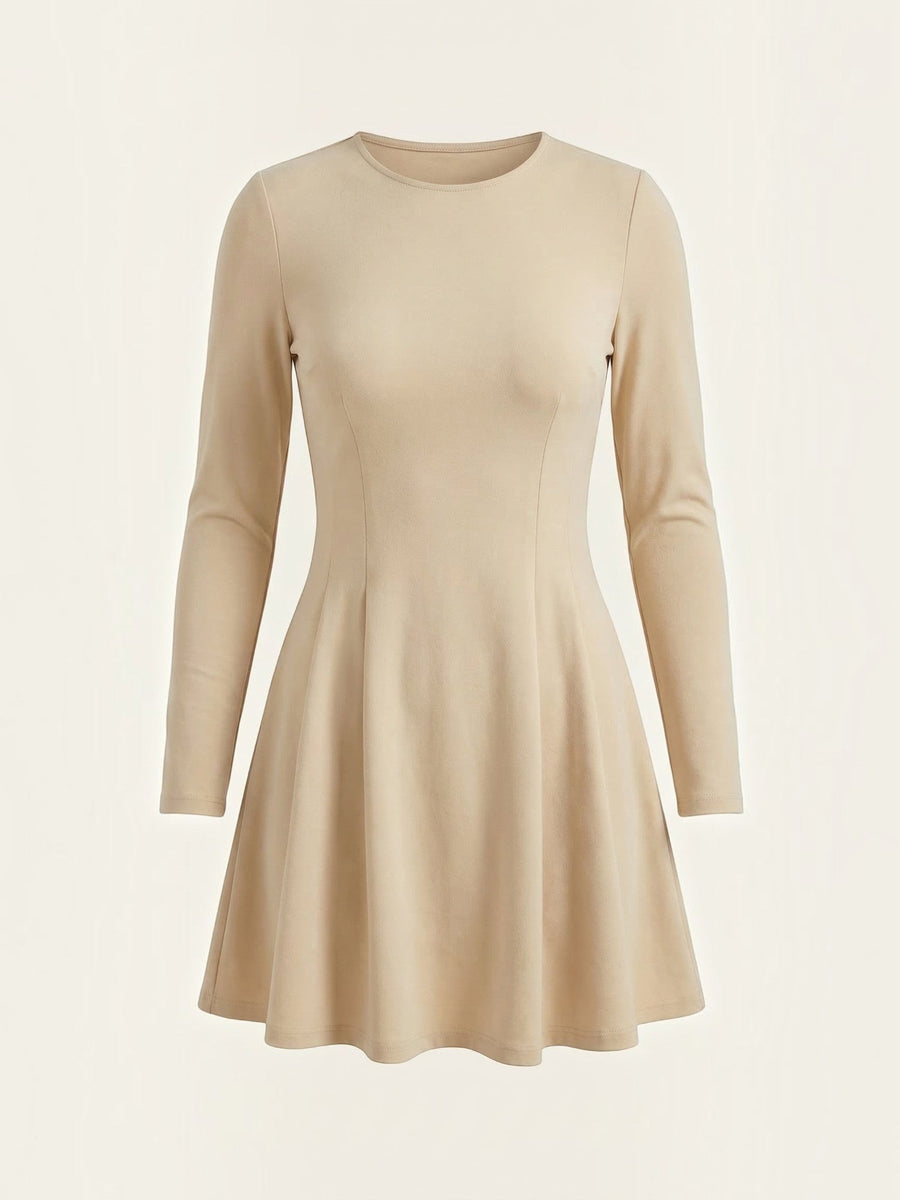 Ebony Long Sleeve Fit and Flare Mini Dress