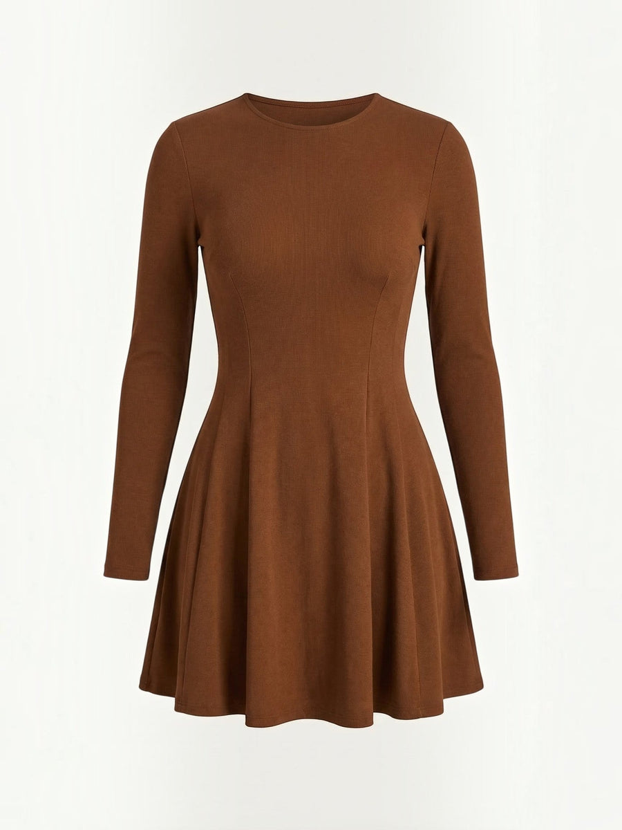 Ebony Long Sleeve Fit and Flare Mini Dress