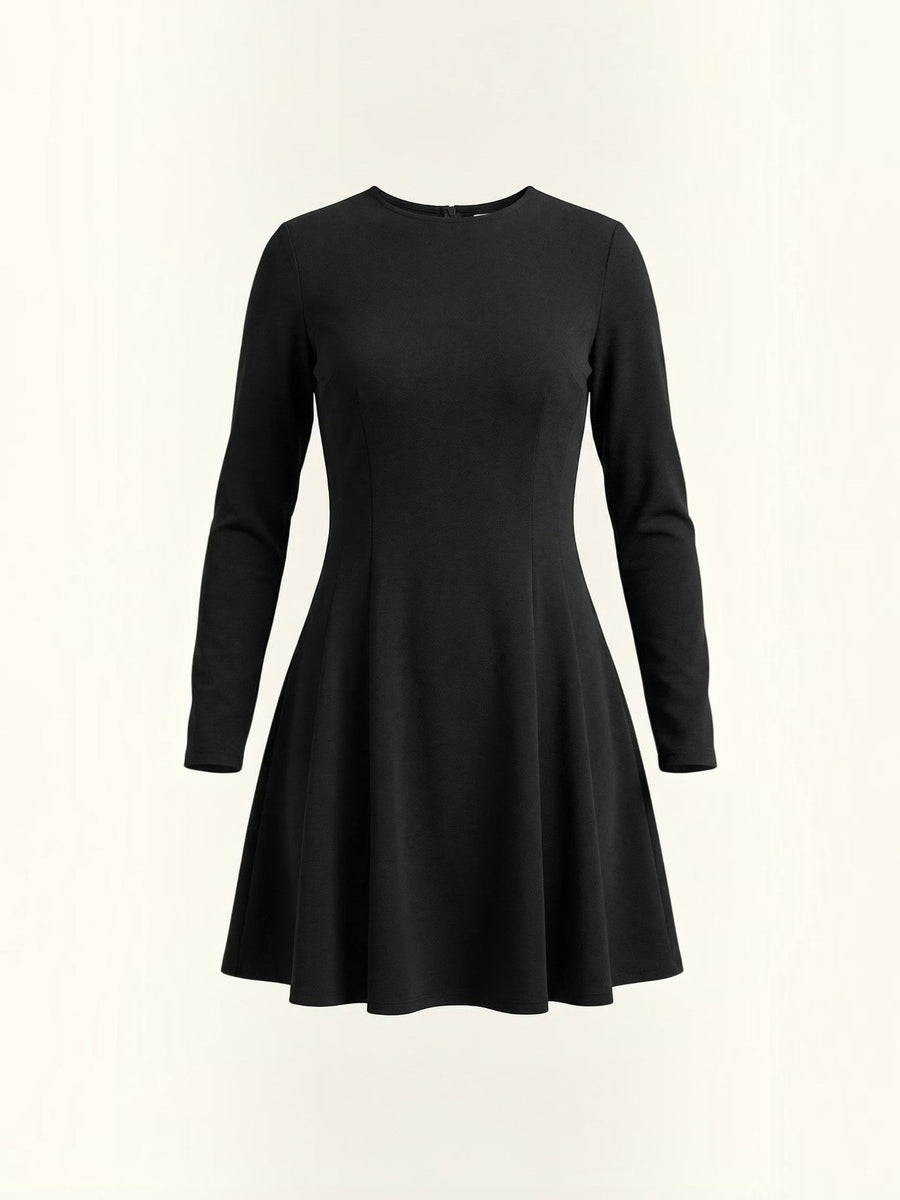 Ebony Long Sleeve Fit and Flare Mini Dress