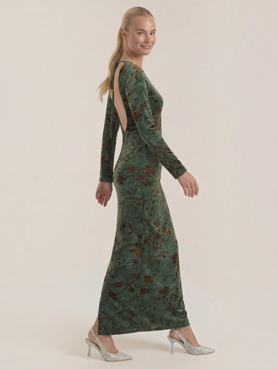 Colleen Long Sleeve Floral Maxi Dress