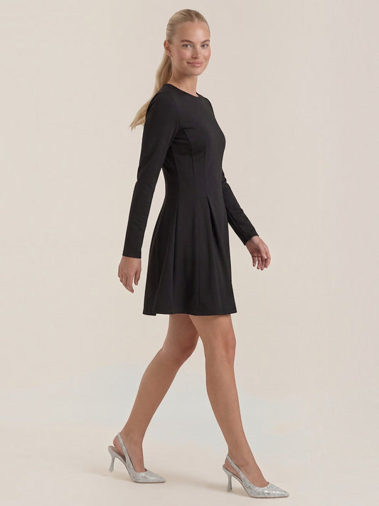 Ebony Long Sleeve Fit and Flare Mini Dress
