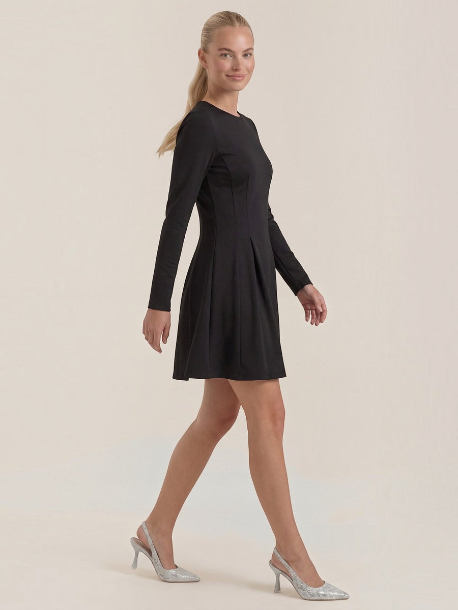 Ebony Long Sleeve Fit and Flare Mini Dress