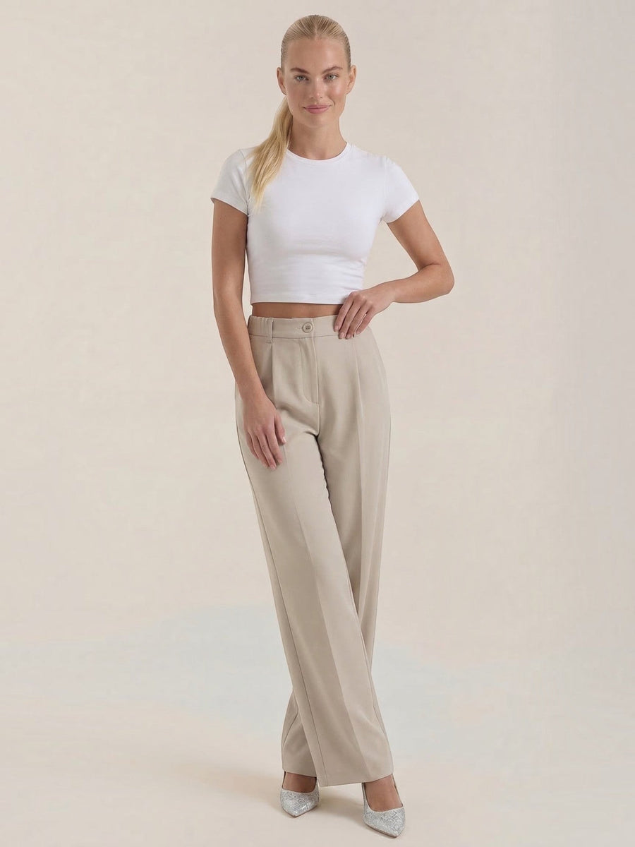 Rebecca Pleated High Waisted Wide Leg Pants