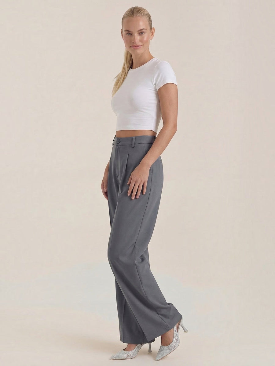 Rebecca Pleated High Waisted Wide Leg Pants