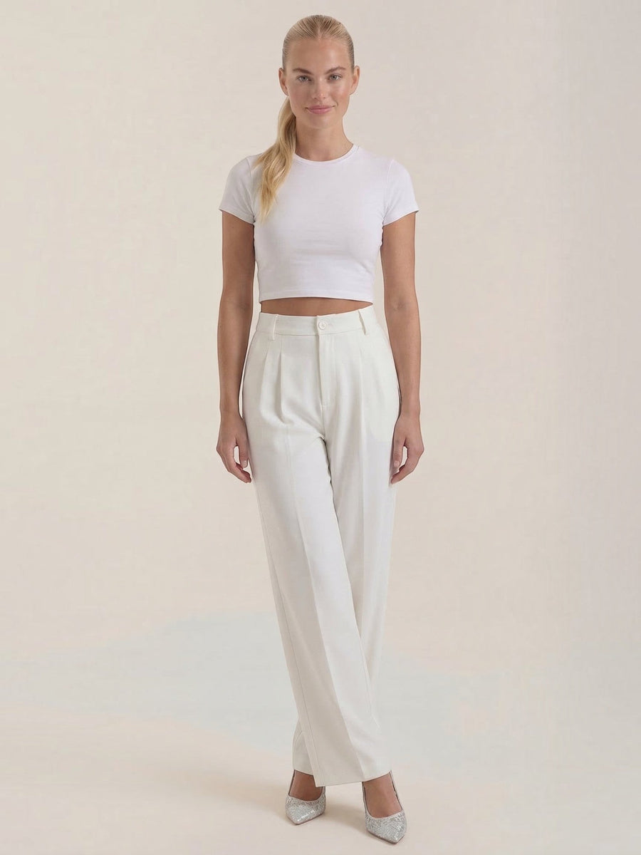 Rebecca Pleated High Waisted Wide Leg Pants