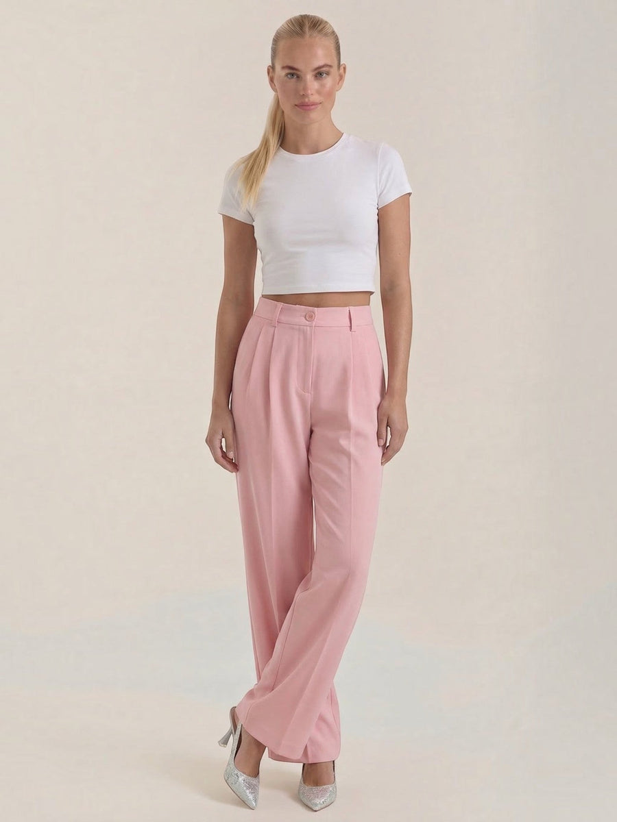 Rebecca Pleated High Waisted Wide Leg Pants