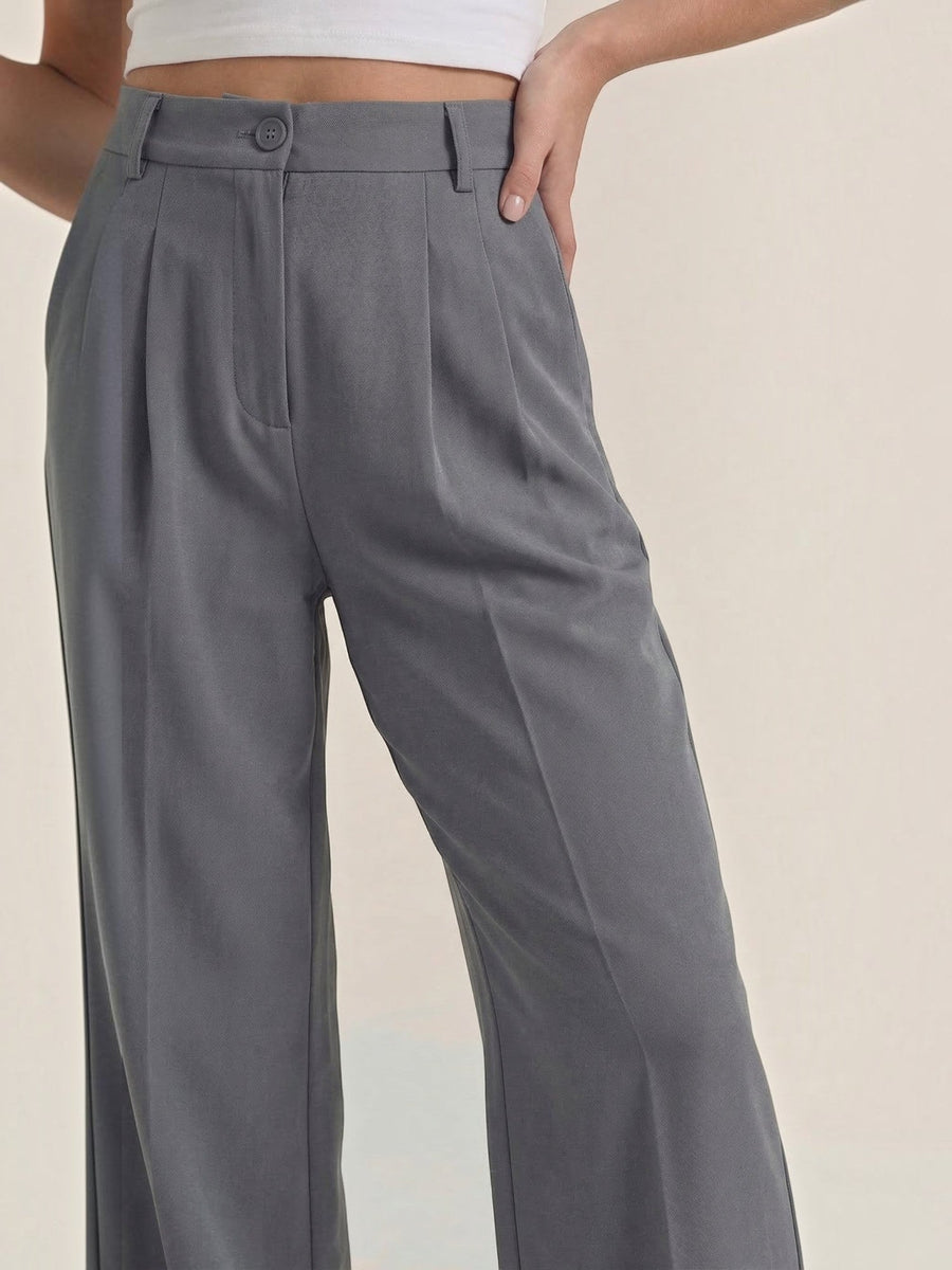 Rebecca Pleated High Waisted Wide Leg Pants