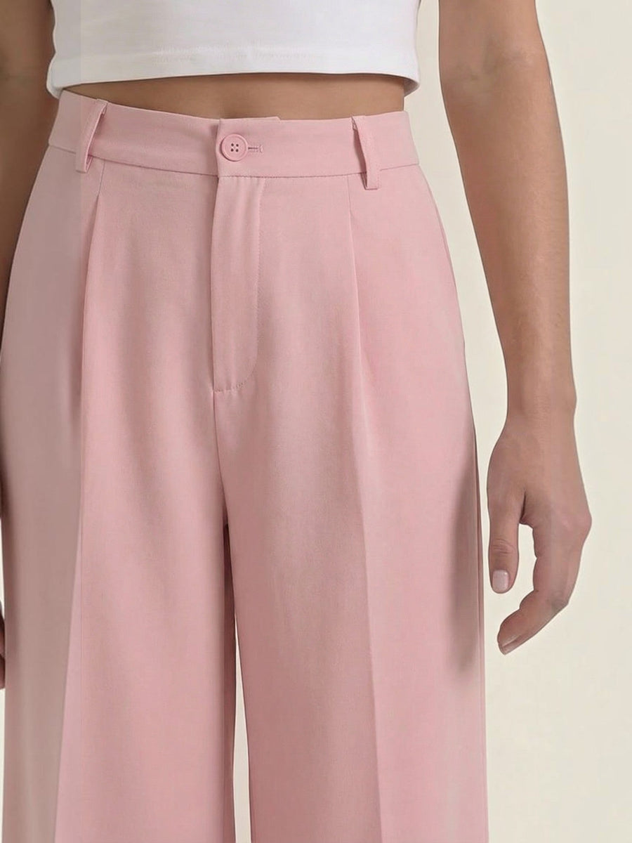 Rebecca Pleated High Waisted Wide Leg Pants