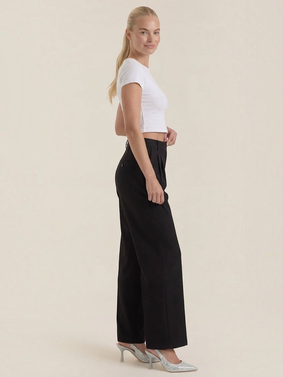 Rebecca Pleated High Waisted Wide Leg Pants