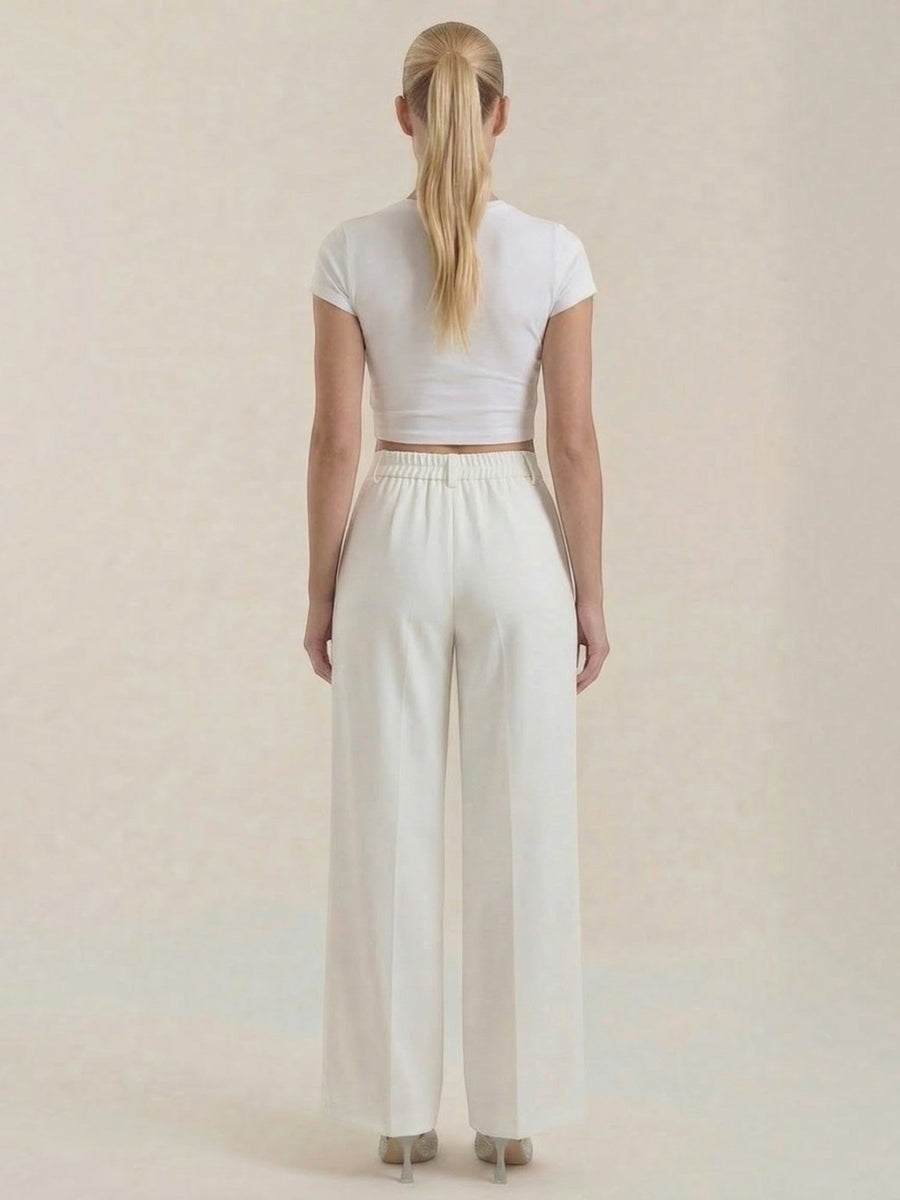 Rebecca Pleated High Waisted Wide Leg Pants