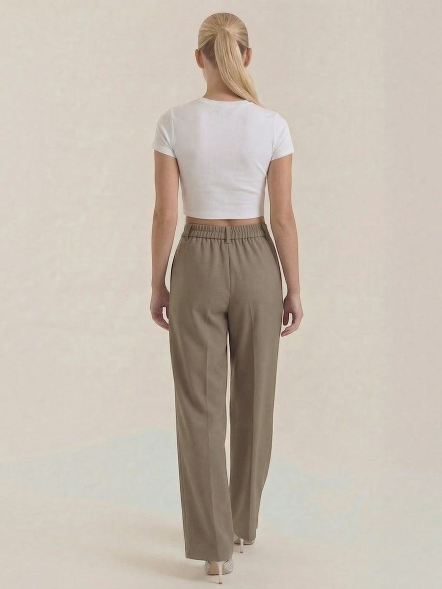 Rebecca Pleated High Waisted Wide Leg Pants