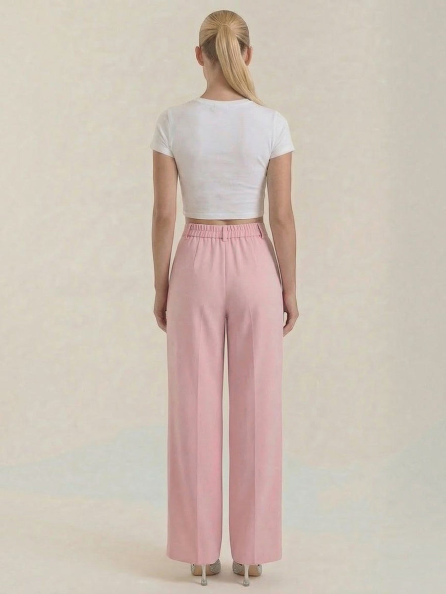 Rebecca Pleated High Waisted Wide Leg Pants