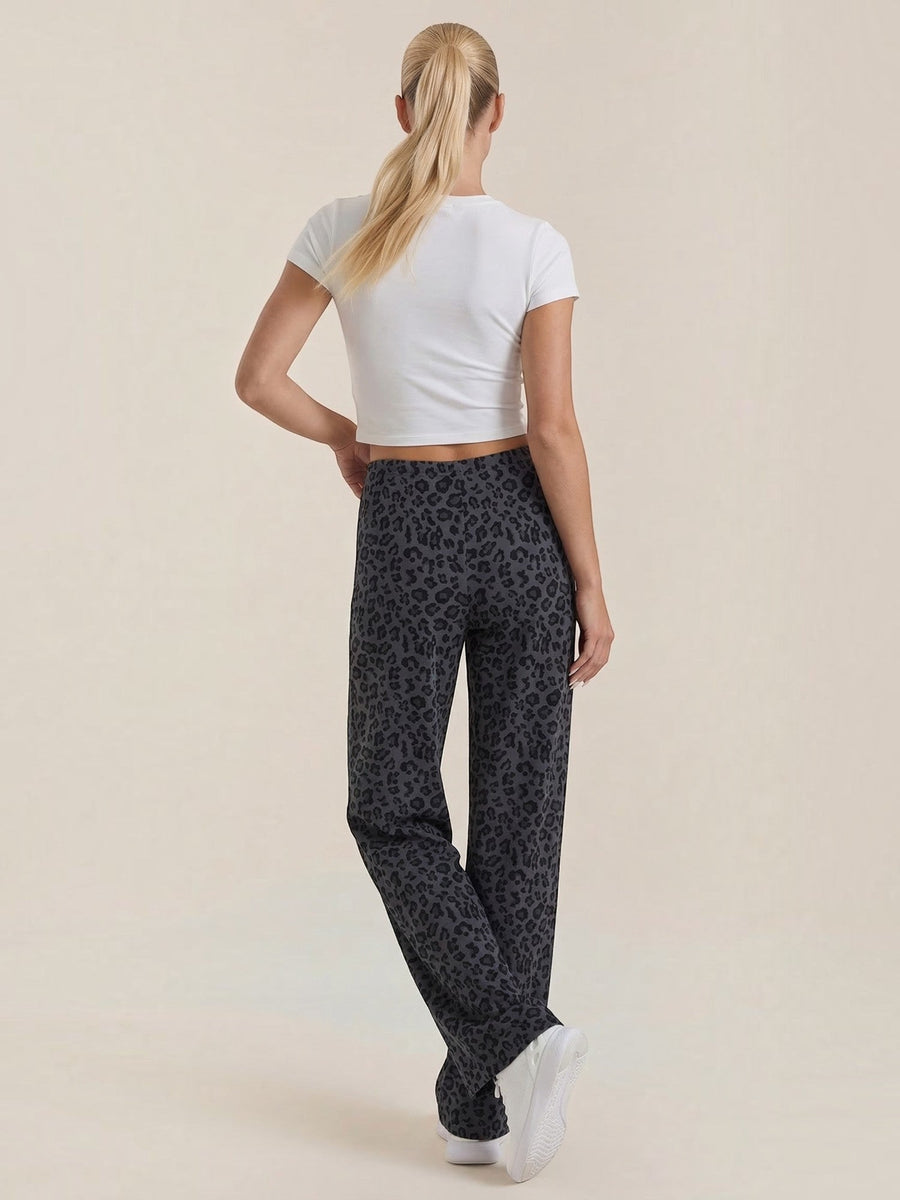 Cleo Leopard Print Wide Leg Pants