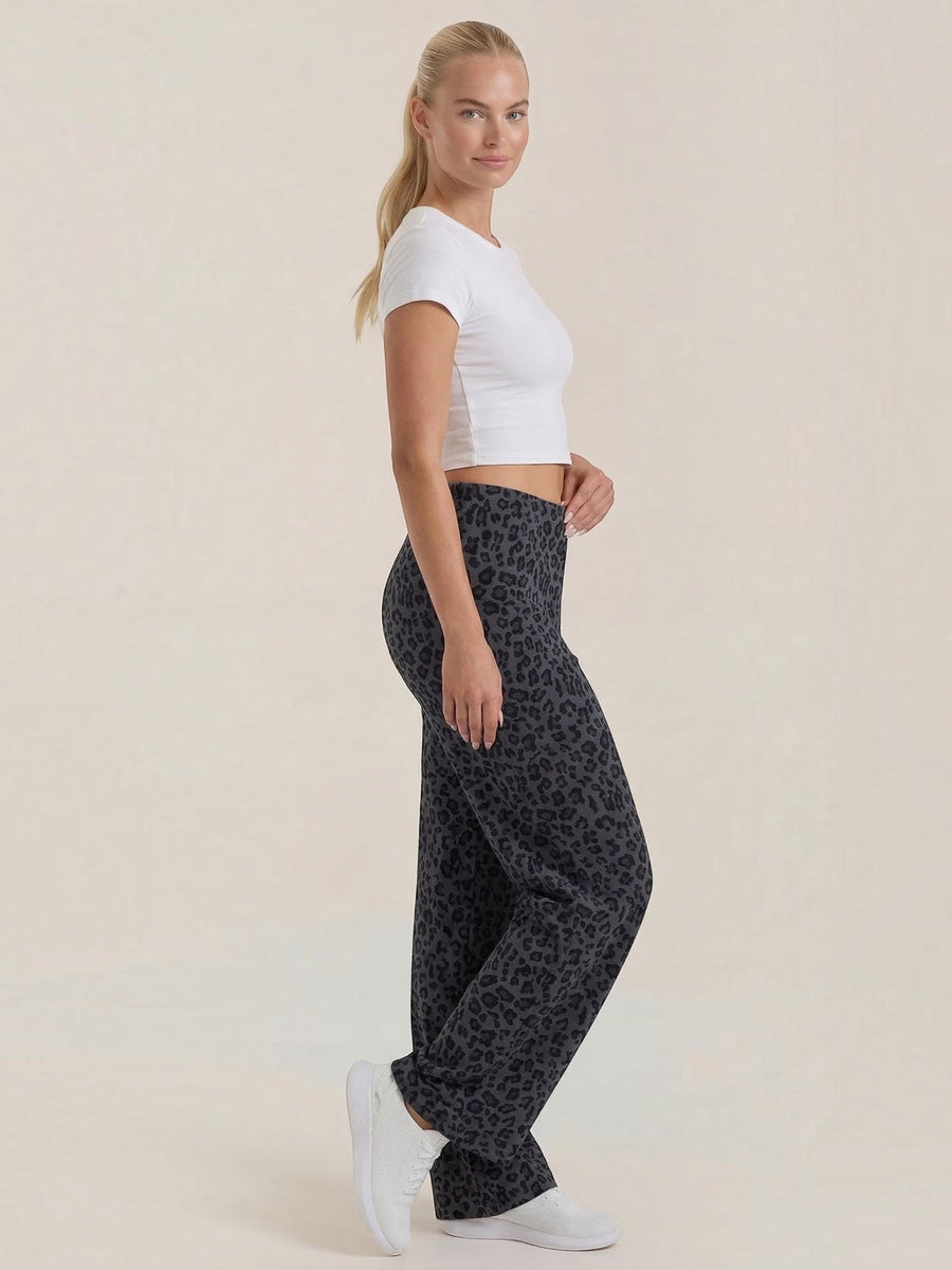 Cleo Leopard Print Wide Leg Pants